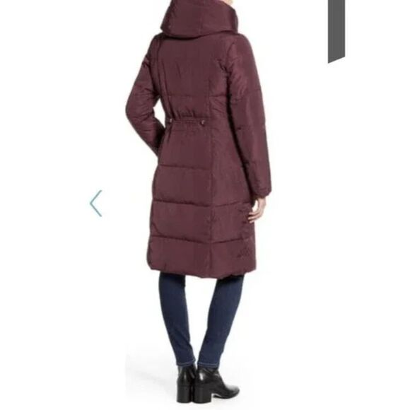 Cole Haan Merlot Hooded Down Puffer – XS, Cozy Luxe, NWOT - Picture 2 of 10